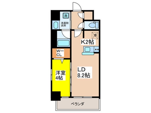 Metrosa京町堀の物件間取画像